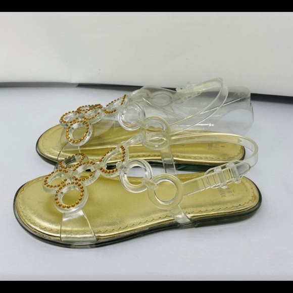 NIB**STUART WEITZMAN***US 2 Gold Clear***$68 - Picture 5 of 10